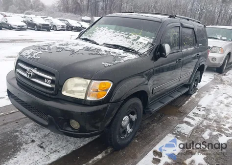 2001 Toyota Sequoia Limited V8 из США, поврежденный, VIN 5TDBT48A11S019577